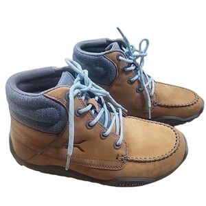 Kuru Quest Tan Leather Glitter Athletic Trail Hiking Boots Shoes Size 8.5 NEW